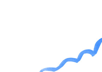 水彩で描いた波をイメージした背景イラスト