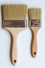 Two brushes on a white background.