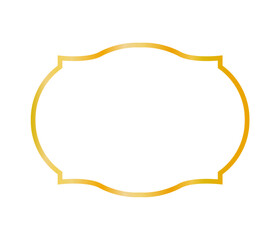 Realistic golden frame	