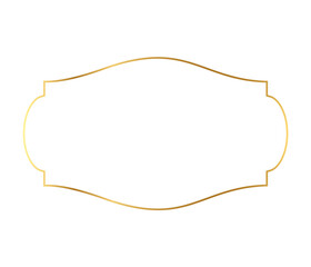 Realistic golden frame	