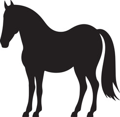 silhouette of a horse vector illustrator