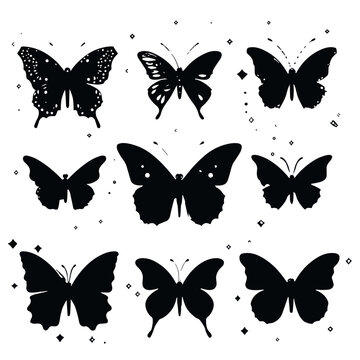 butterfly silhouette, butterfly svg, butterfly png, butterfly illustration, butterfly clipart, butterfly, insect, wing, nature, animal, fly, beauty, wings, swallowtail, yellow, vector, macro, summer, 