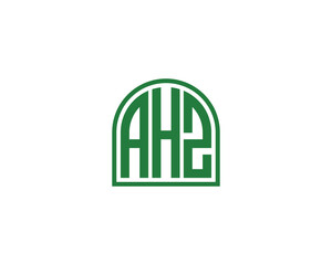 AHZ logo design vector template