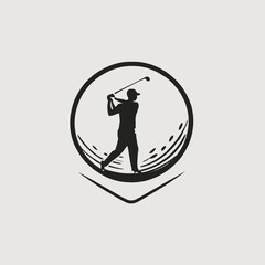 Golf Logo Design EPS Format Very Cool