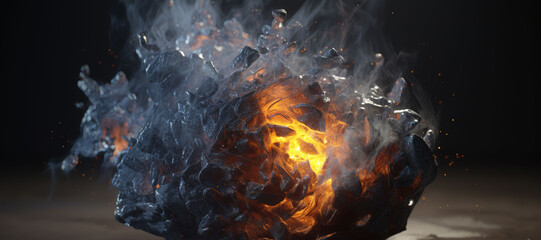 elemental explosion, fire, smoke 4