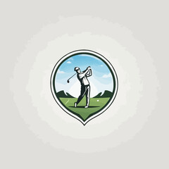 Golf Logo Design EPS Format Very Cool