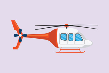 Air transportation concept Colored flat vector illustration isolated.
