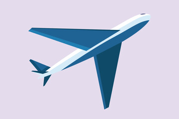 Air transportation concept Colored flat vector illustration isolated.