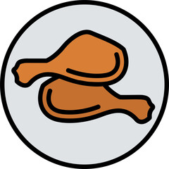 Chicken Leg Icon
