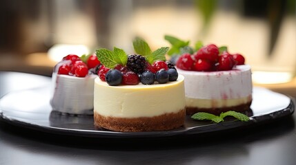 Professional food photography of Cheesecakes