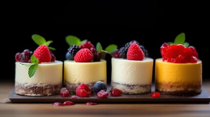 Professional food photography of Cheesecakes