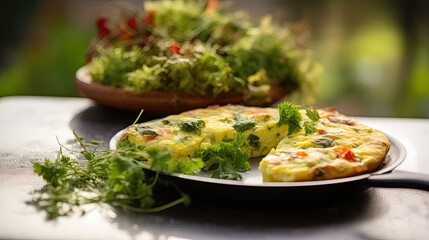 Professional food photography of Frittata