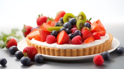 Professional food photography of Fruit tart
