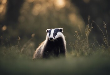 A Badger portrait wildlife photography