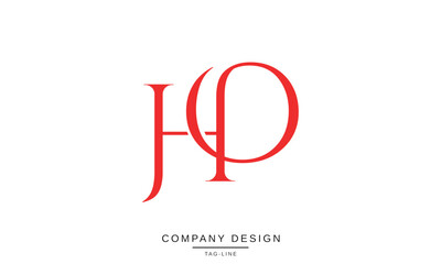 HO, OH, Abstract Letters Logo Monogram