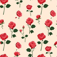 Rose vintage paint seamless full background