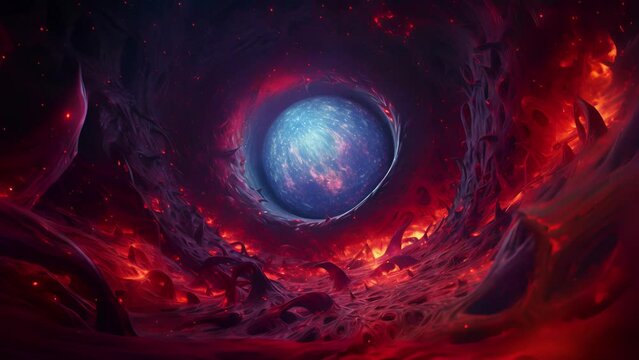Prepare to have your mind blown as this explosive visual masterpiece takes you on a wild ride through a psychedelic wormhole.