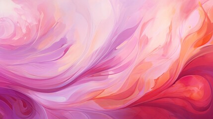 
A dynamic background with swirling patterns in various shades of red, pink, and purple, forming an...