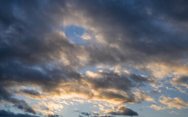 Sky with dramatic clouds