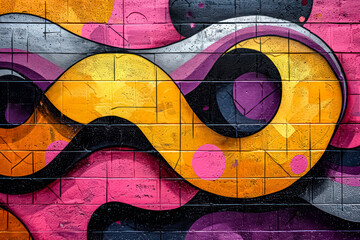 Fototapeta premium harmony colors in abstract design with lines 