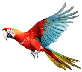 Fototapeta premium Colorful Macaw bird. ai generated.