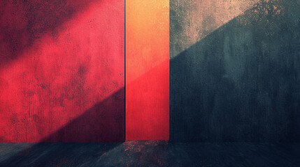 A depiction of a minimalistic, abstract interpretation of a famous movie poster,
