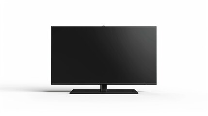 Flat Screen TV on Stand, Modern Entertainment Display for Home or Office