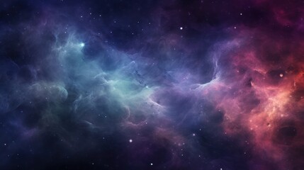 Naklejka na ściany i meble Colorful Nebula in Scifi Universe, Background, Wallpaper