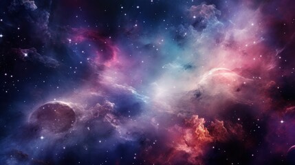 Colorful Nebula in Scifi Universe, Background, Wallpaper