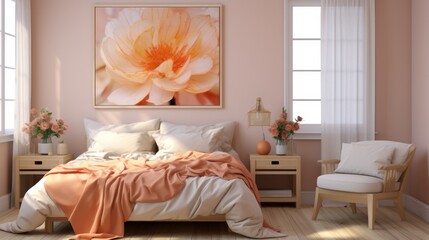 A aesthetic room in bed UHD wallpaper