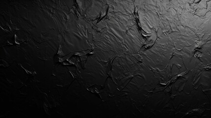 Obraz premium The all-black background, with its monochromatic depth and subtle grain texture on black paper, showcases a unique aesthetic with simple details. There is no such thing as a simple yet complex design 