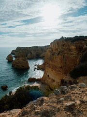 Fototapeta na wymiar Sea cliff dos Sete Vales Suspensos Portugal