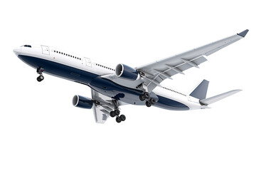 flaying airplane isolated on a transparent background