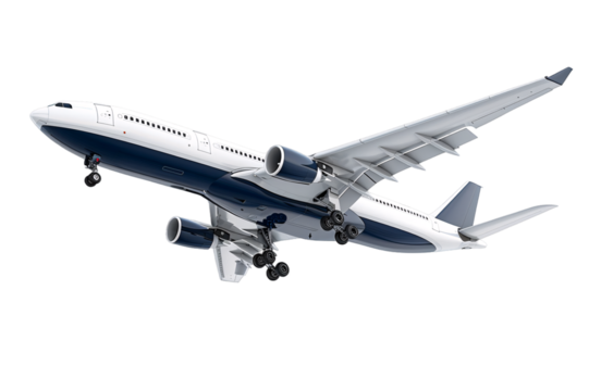 airplane isolated on a transparent background - Powered by Adobe
