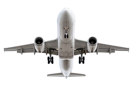 airplane isolated on a transparent background