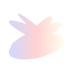 A simple cut out transparent cloud shape design element.