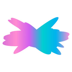 A simple cut out transparent cloud shape design element.