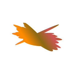 A simple cut out transparent cloud shape design element.