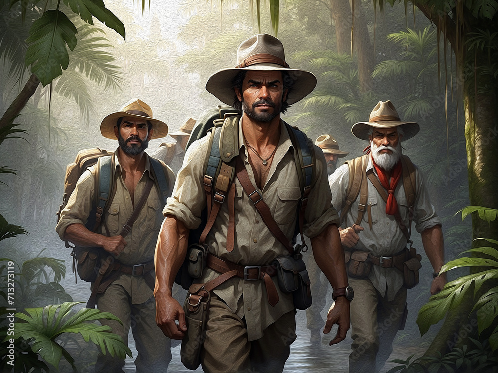 Wall mural Jungle Expedition