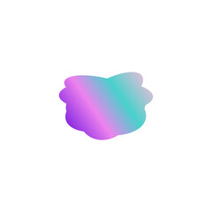 A simple cut out transparent cloud shape design element.