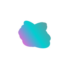A simple cut out transparent cloud shape design element.