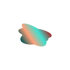 A simple cut out transparent cloud shape design element.