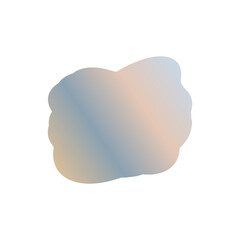 A simple cut out transparent cloud shape design element.