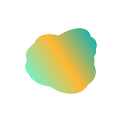 A simple cut out transparent cloud shape design element.