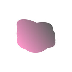 A simple cut out transparent cloud shape design element.