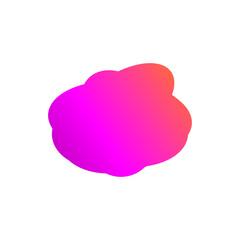A simple cut out transparent cloud shape design element.