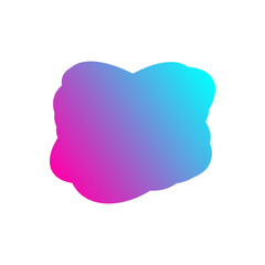 A simple cut out transparent cloud shape design element.