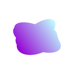 A simple cut out transparent cloud shape design element.