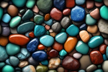 Fototapeta na wymiar colorful stones background