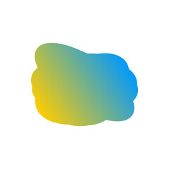 A simple cut out transparent cloud shape design element.